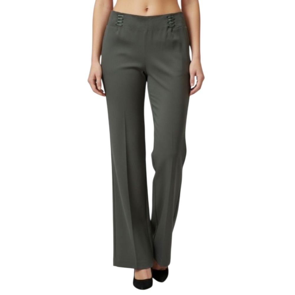 NWT Green Trousers Harris Wallace Olive Office Career Business